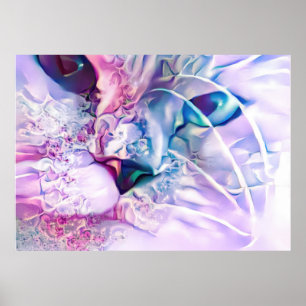 Póster Paisaje del gato Pastel