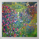 Póster Paisaje del jardín italiano Gustav Klimt<br><div class="desc">Poster con el paisaje del jardín italiano de Gustav Klimt (1913). Un hermoso jardín de flores de colores: rojo,  blanco,  rosa,  morado. Un gran regalo para los amantes del arte Art Nouveau y austriaco.</div>