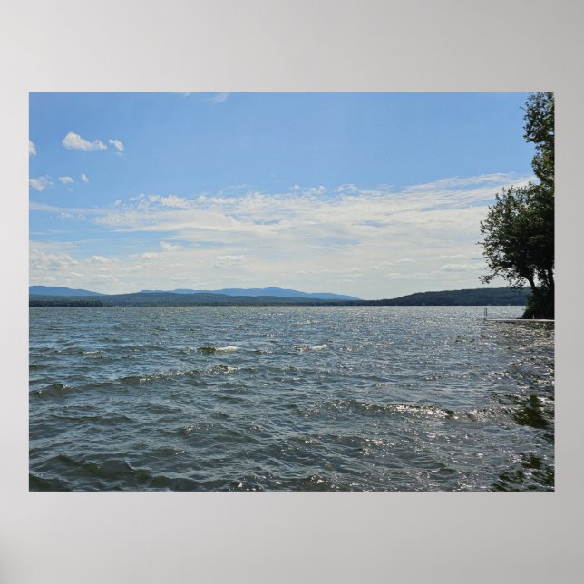 Póster Paisaje del lago (Frente)