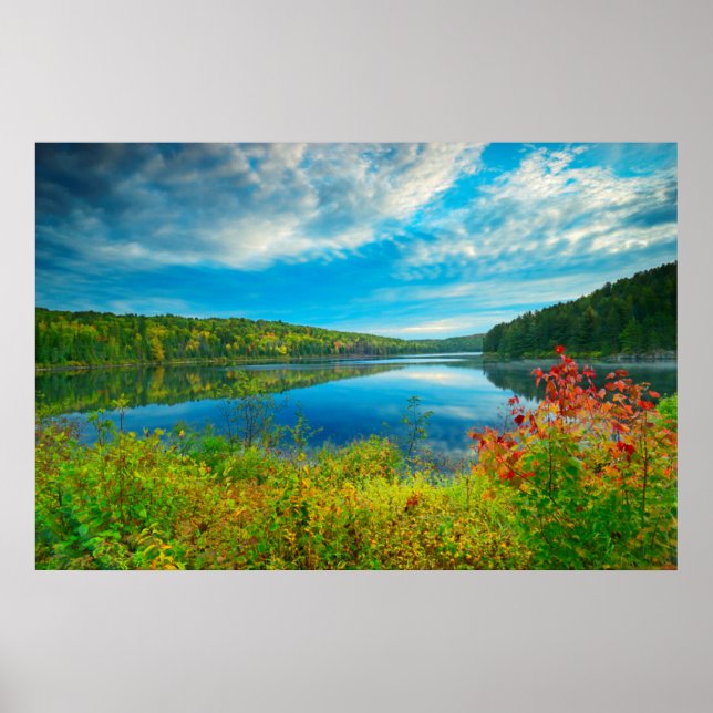 Póster Paisaje del lago Costello (Frente)