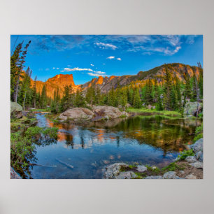 Póster Paisaje del lago de los sueños