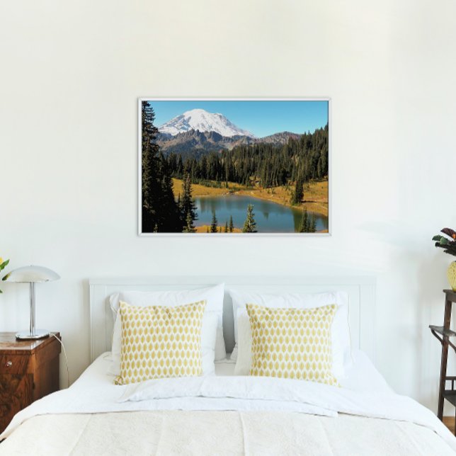 Póster Paisaje del Lago Mount Rainier y Tipsoo (In Situ)
