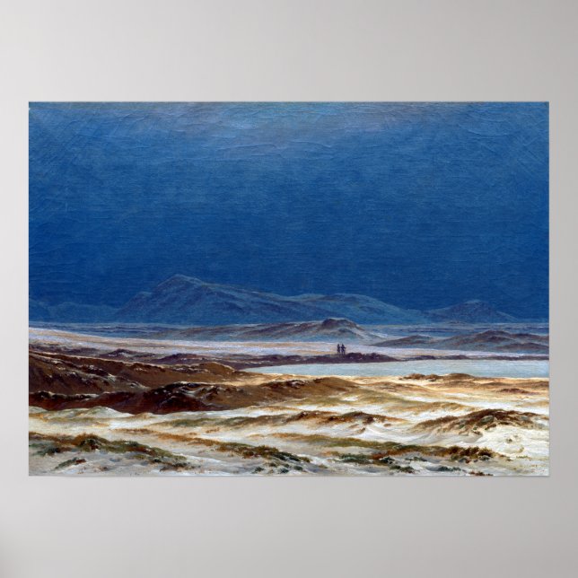Póster Paisaje del norte de Caspar David Friedrich, prima (Frente)
