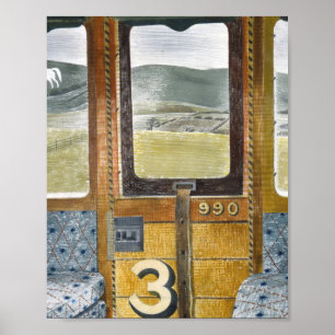 Póster Paisaje Del Paisaje Del Tren Por Eric Ravilious