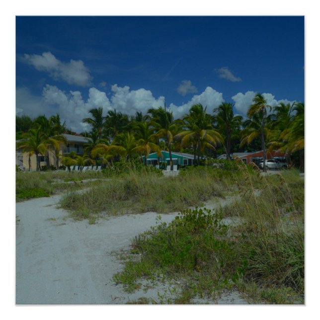 Póster Paisaje del Paraíso Tropical en Beach Bliss Fotogr (Anverso)