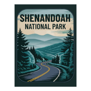 Póster Paisaje del Parque Nacional Shenandoah