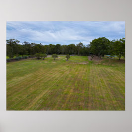 Póster Paisaje del Parque Recreativo Open Green Field