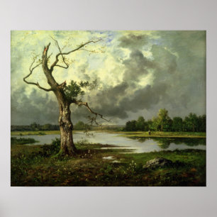 Póster Paisaje del río francés