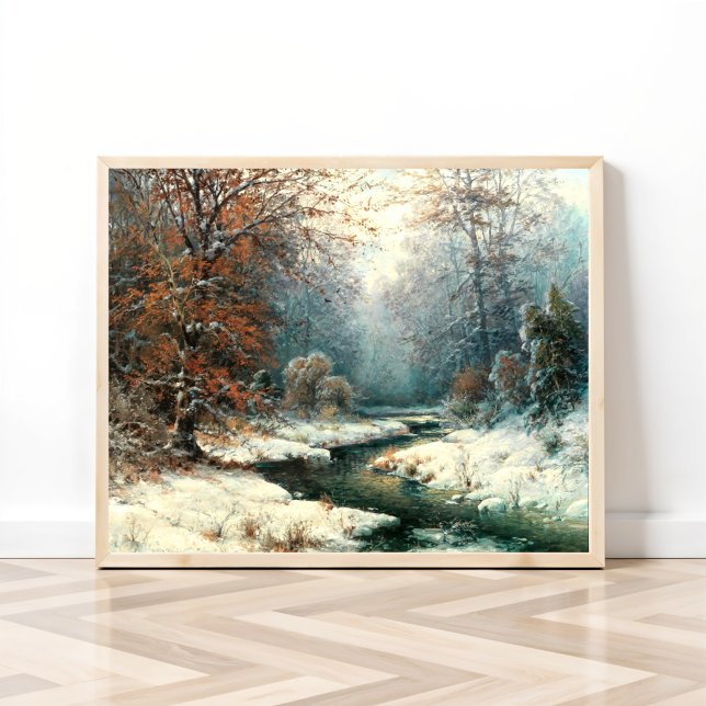 Póster Paisaje del río invernal (Subido por el creador)