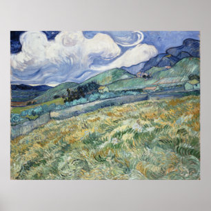 Póster Paisaje del Santo-Remy de Vincent van Gogh