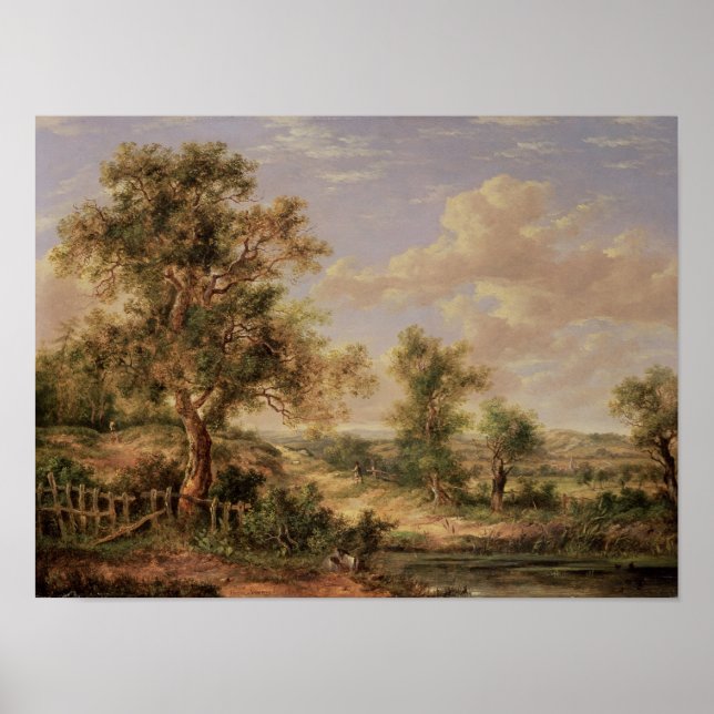 Póster Paisaje del siglo XIX (Frente)