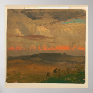 Póster Paisaje del Valle de Hudson