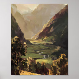 Póster Paisaje del Valle de Serene