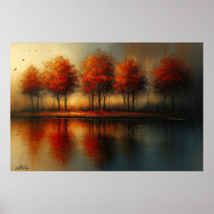 Póster Paisaje Ecos de Luz de Émber