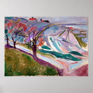 Póster Paisaje Edvard Munch, Kragerø