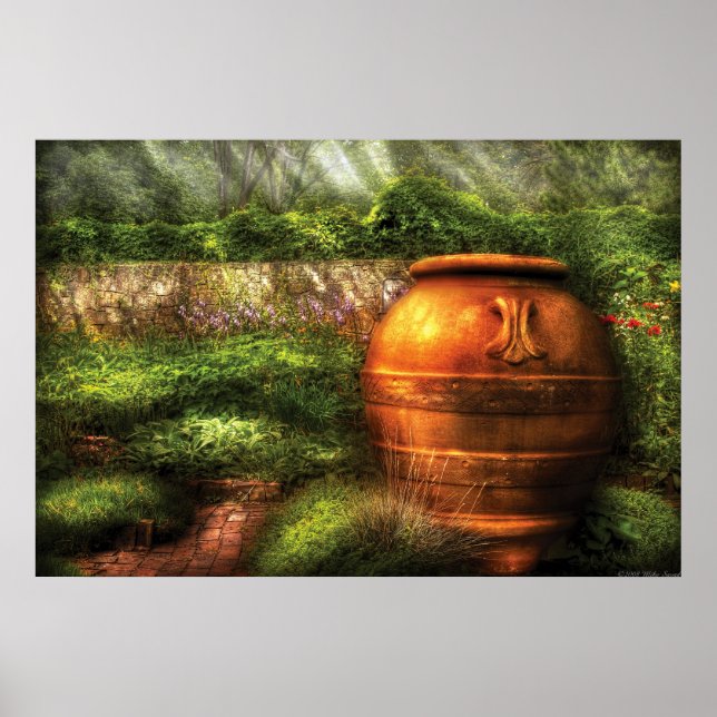 Póster Paisaje - El Centro de Jardines (Frente)