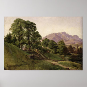 Póster Paisaje en Baviera superior, 1836