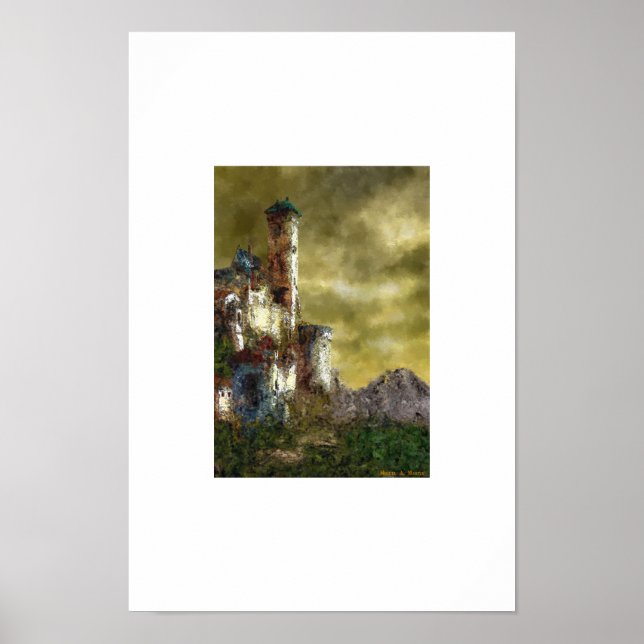Póster Paisaje en el castillo III (Frente)