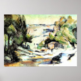 Póster Paisaje en la Provenza - Paul Cezanne - c1880