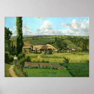 Póster Paisaje en Les Pâtis por Camille Pissarro