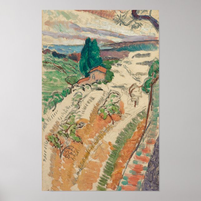 Póster Paisaje en St Tropez Matisse (Frente)