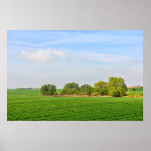 Póster paisaje en valón, provincia de Lieja