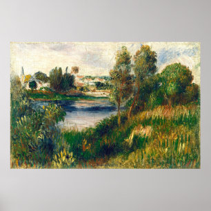 Póster Paisaje en Vétheuil - Auguste Renoir Bella Artes