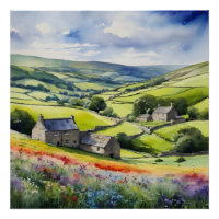 Paisaje en Yorkshire Meadowsong