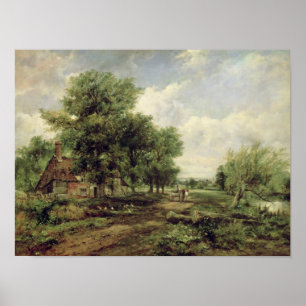 Póster Paisaje enselvado del río