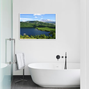 Póster Paisaje escénico del lago Coldwater del Monte St H