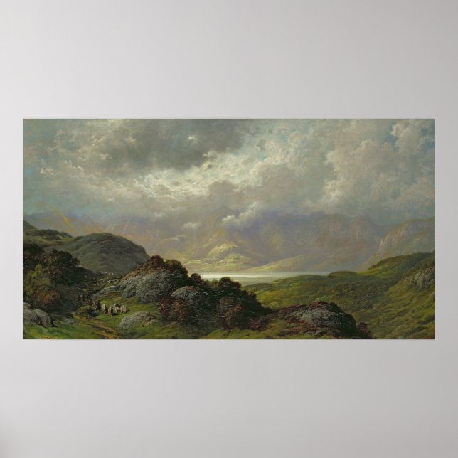 Póster Paisaje escocés (Frente)