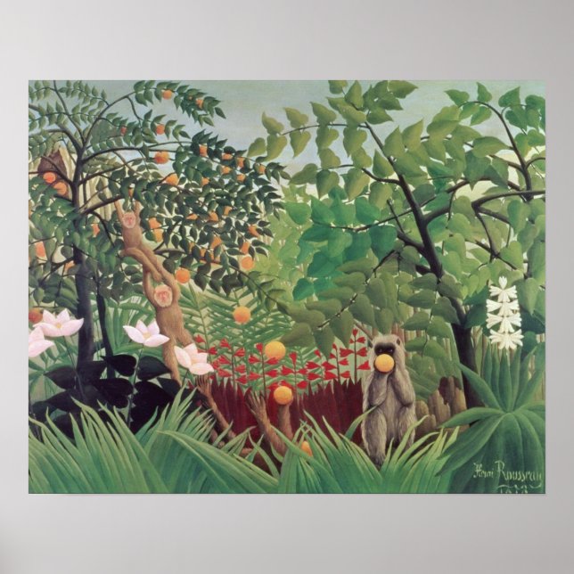 Póster Paisaje exótico, 1910 (Frente)