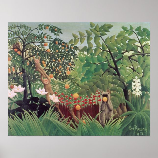 Póster Paisaje exótico, 1910 (Frente)