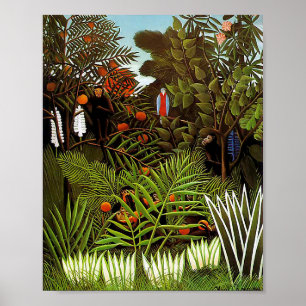 Póster Paisaje exótico por Henri Rousseau