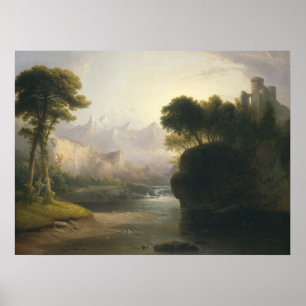 Póster Paisaje fantasioso, Thomas Doughty Bella Artes Pos