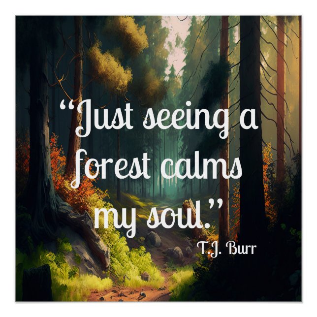 Póster Paisaje forestal (Anverso)