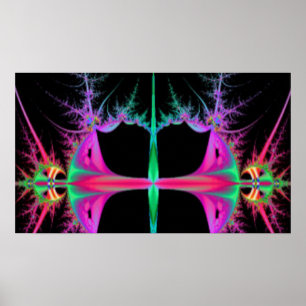 Póster Paisaje fractal