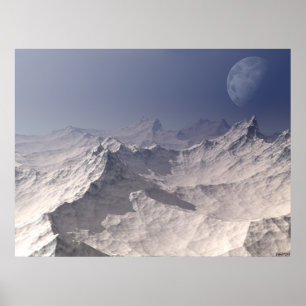 Póster Paisaje glacial