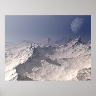 Póster Paisaje glacial