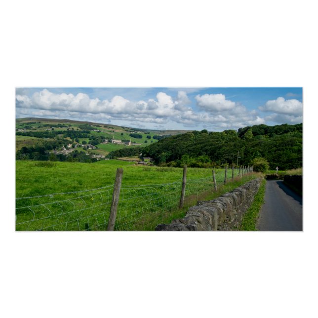 Póster Paisaje histórico de Yorkshire (Anverso)