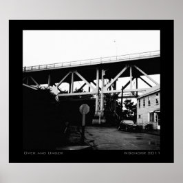 Póster Paisaje industrial urbano