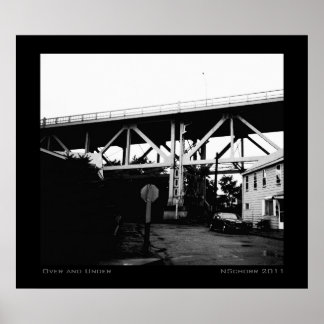 Póster Paisaje industrial urbano