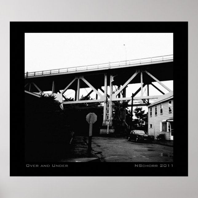 Póster Paisaje industrial urbano (Frente)