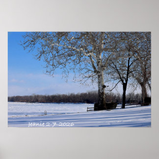 Póster Paisaje Invernal