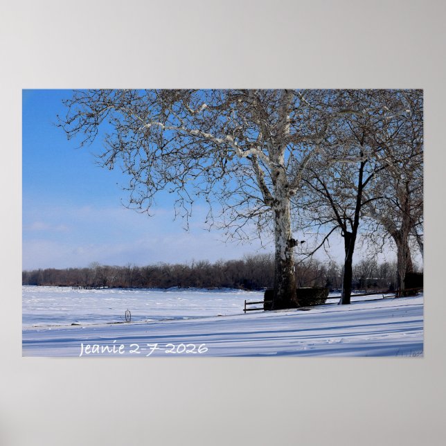 Póster Paisaje Invernal (Frente)
