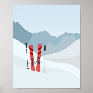 Póster Paisaje invernal