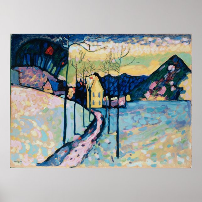 Póster Paisaje invernal (Frente)