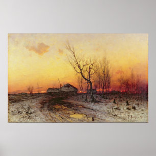 Póster Paisaje invernal 2