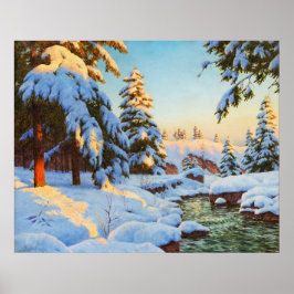 Póster Paisaje invernal, Bessonof