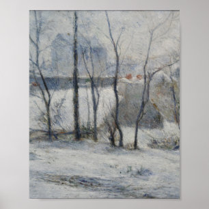 Póster Paisaje invernal (de Paul Gaugin)